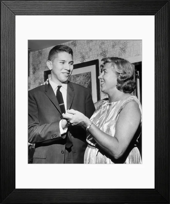 Framed Print : Mrs. Madalyn Murray and Her Son William Framed Print : Mrs. Madalyn Murray and Her Son William