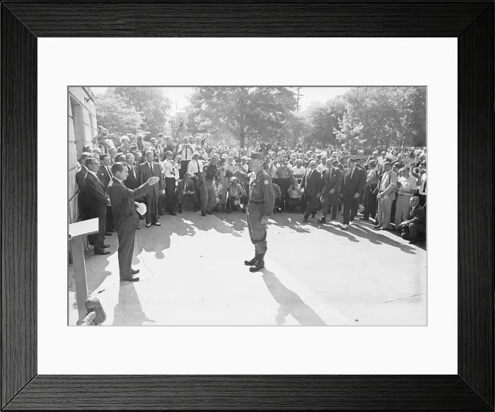 Framed Print : Brigadier General Graham Salutes Wallace Framed Print : Brigadier General Graham Salutes Wallace