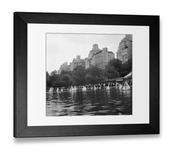Framed Print : General View Of Boat Race Central Park Framed Print : General View Of Boat Race Central Park