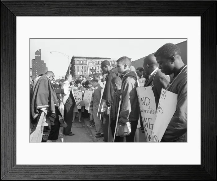 Framed Print : Protesting Segregation on the Worksite