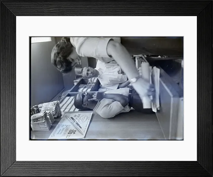 Framed Print : James Hood at University Bookstore Framed Print : James Hood at University Bookstore