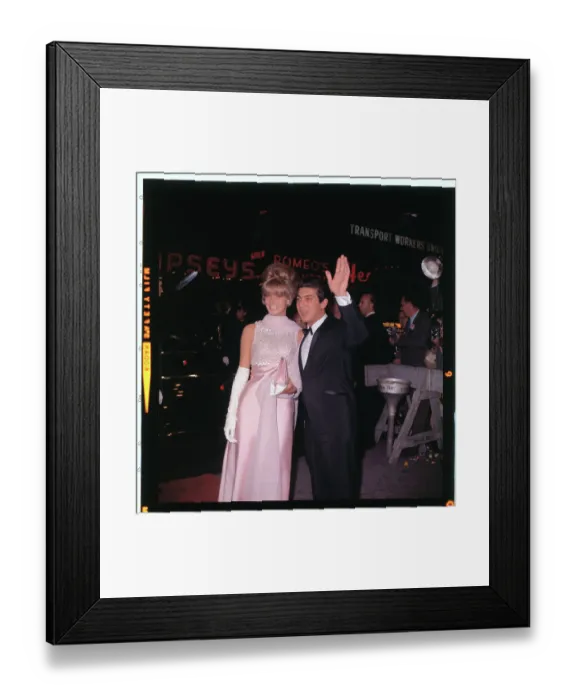 Framed Print : Mr. and Mrs. Paul Anka Greeting Spectators Framed Print : Mr. and Mrs. Paul Anka Greeting Spectators