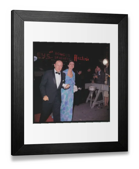 Framed Print : Joseph Mankiewicz and Wife Arriving at Film Premiere Framed Print : Joseph Mankiewicz and Wife Arriving at Film Premiere