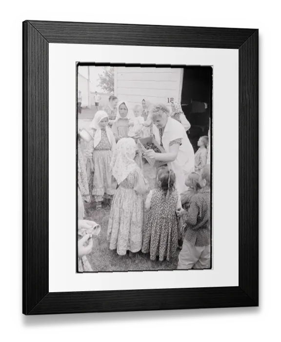 Framed Print : Woman in Old Believers Sect Shares Chocolate Framed Print : Woman in Old Believers Sect Shares Chocolate