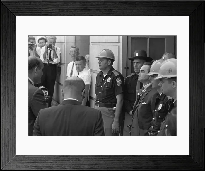 Framed Print : Justice Department Confronting George Wallace Framed Print : Justice Department Confronting George Wallace