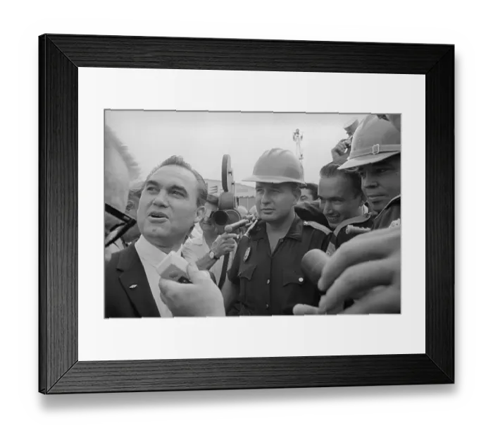 Framed Print : Governor George C. Wallace Talking to Reporters