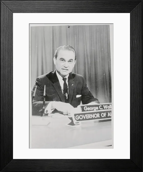 Framed Print : Portrait of George C Wallace Framed Print : Portrait of George C Wallace