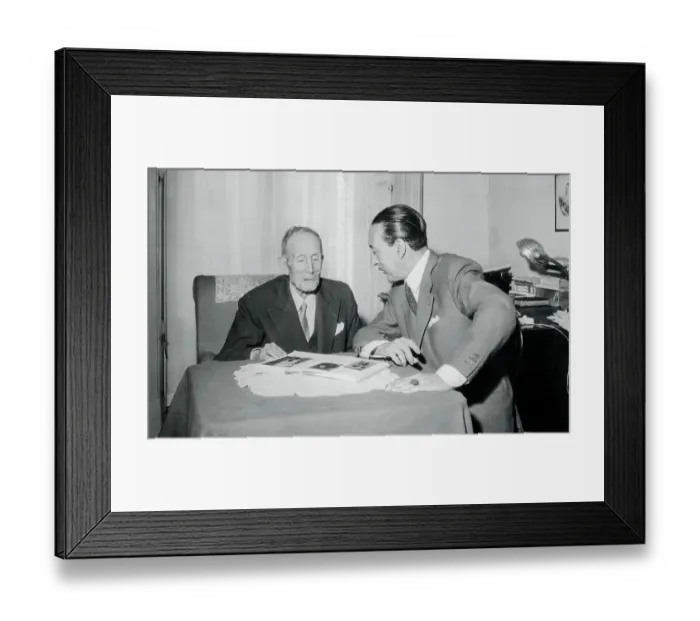 Framed Print : Cesar Gonzalez Ruano with Jose Martinez Ruiz