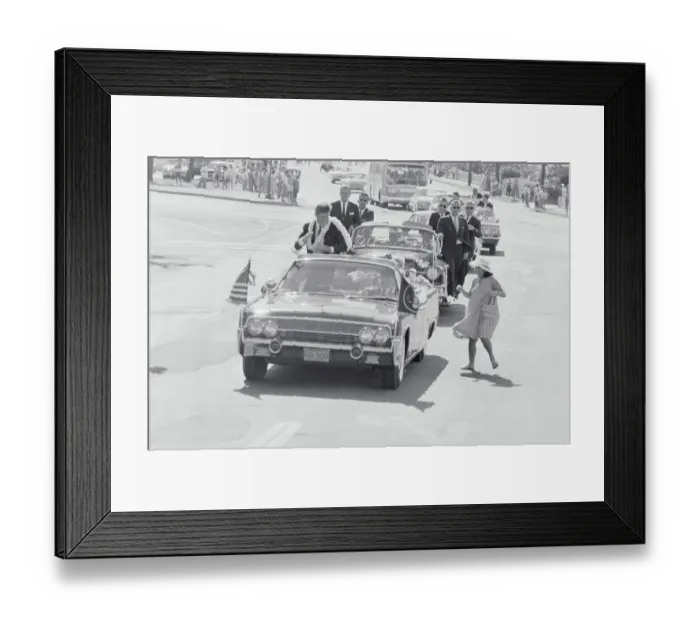 Framed Print : John Kennedy Riding Through Honolulu Framed Print : John Kennedy Riding Through Honolulu