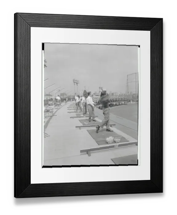 Framed Print : View of Golf Range in Tokyo
