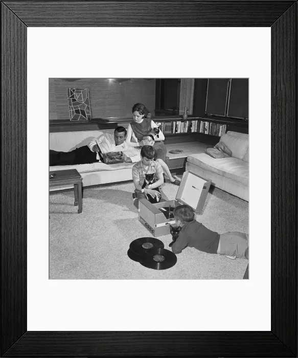 Framed Print : Tony Bennett and Family Framed Print : Tony Bennett and Family