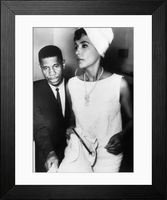 Framed Print : Lena Horne and Medgar Evers Framed Print : Lena Horne and Medgar Evers