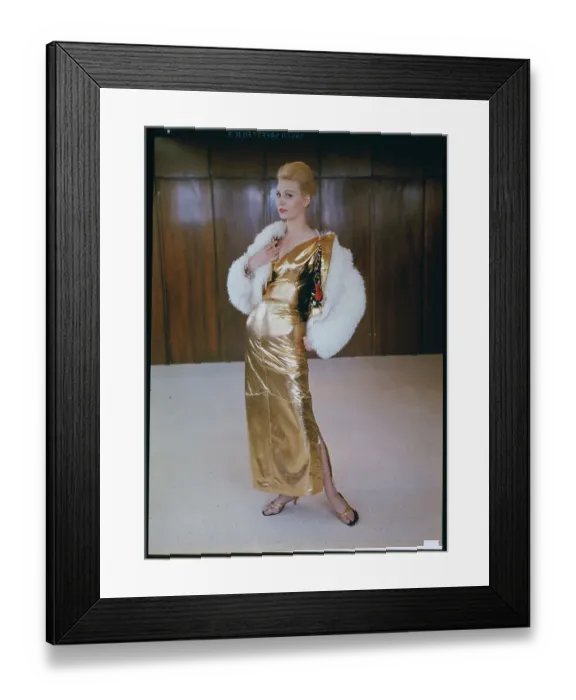 Framed Print : Gold Evening Gown Framed Print : Gold Evening Gown