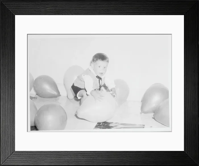 Framed Print : Prince Abdullah Playing with Balloons Framed Print : Prince Abdullah Playing with Balloons