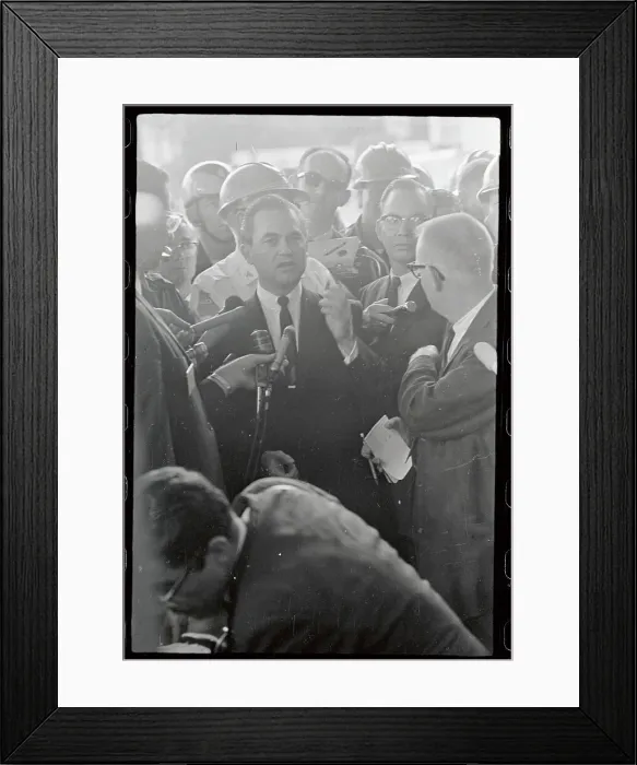 Framed Print : Governor George C. Wallace Talking to Reporters Framed Print : Governor George C. Wallace Talking to Reporters