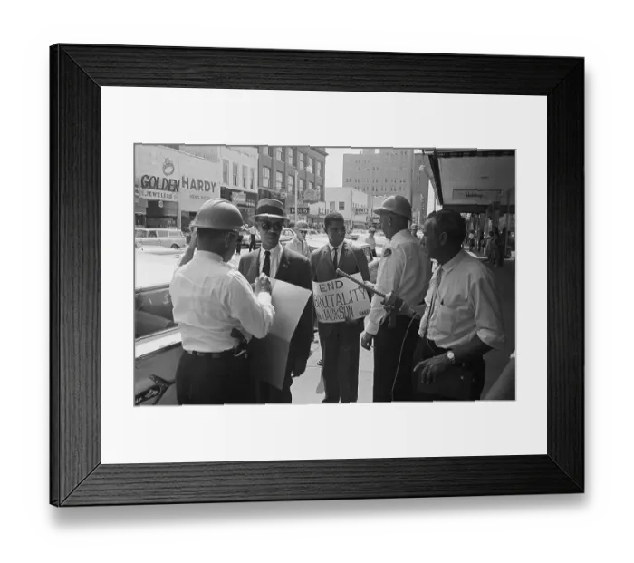 Framed Print : Roy Wilkins and Medgar Evers Being Arrested Framed Print : Roy Wilkins and Medgar Evers Being Arrested