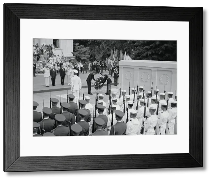 Framed Print : John F Kennedy Leading Memorial Day Ceremony Framed Print : John F Kennedy Leading Memorial Day Ceremony