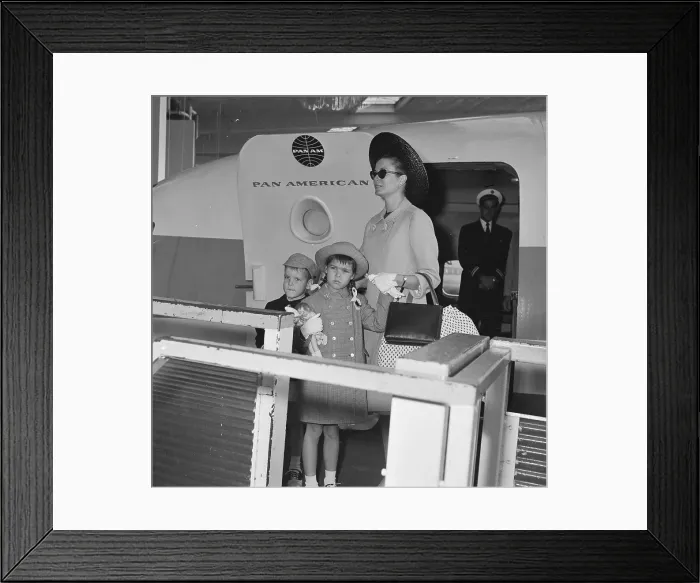 Framed Print : Princess Grace with Her Children Albert and Caroline