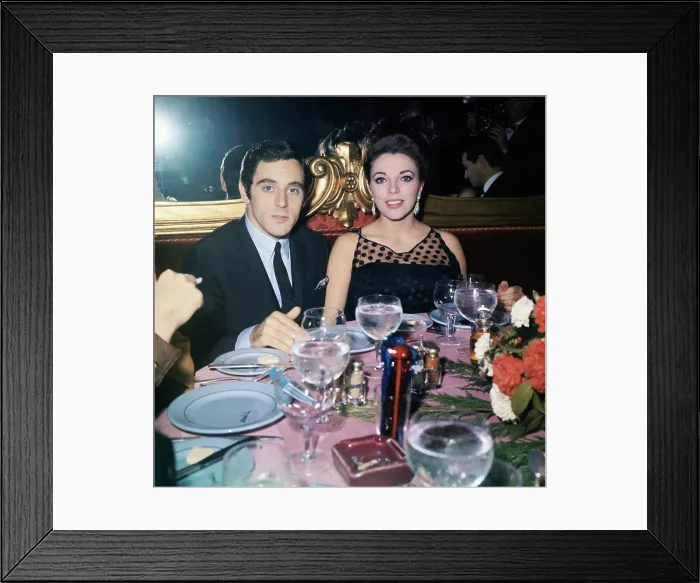 Framed Print : Joan Collins and Husband Anthony Newley