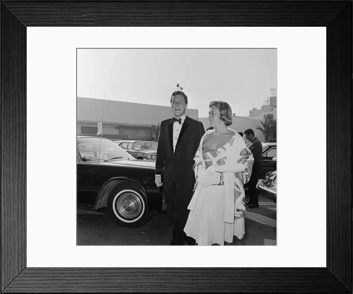 Framed Print : Dick van Dyke with Wife Framed Print : Dick van Dyke with Wife