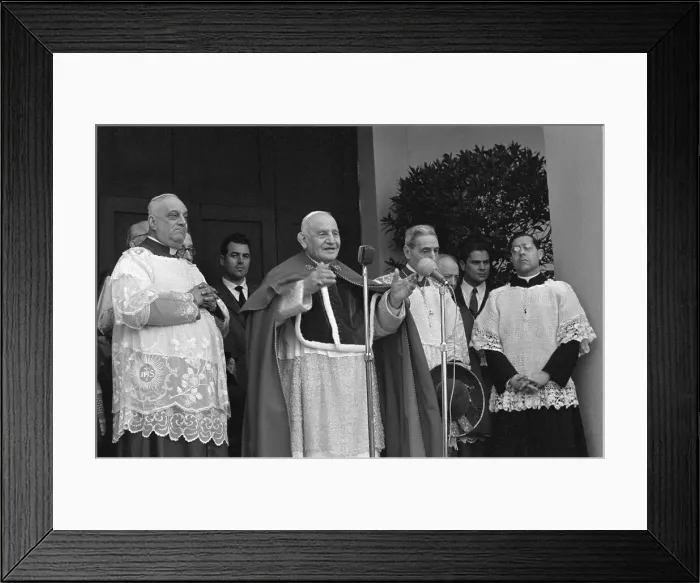 Framed Print : Pope John XXIII Speaking Framed Print : Pope John XXIII Speaking