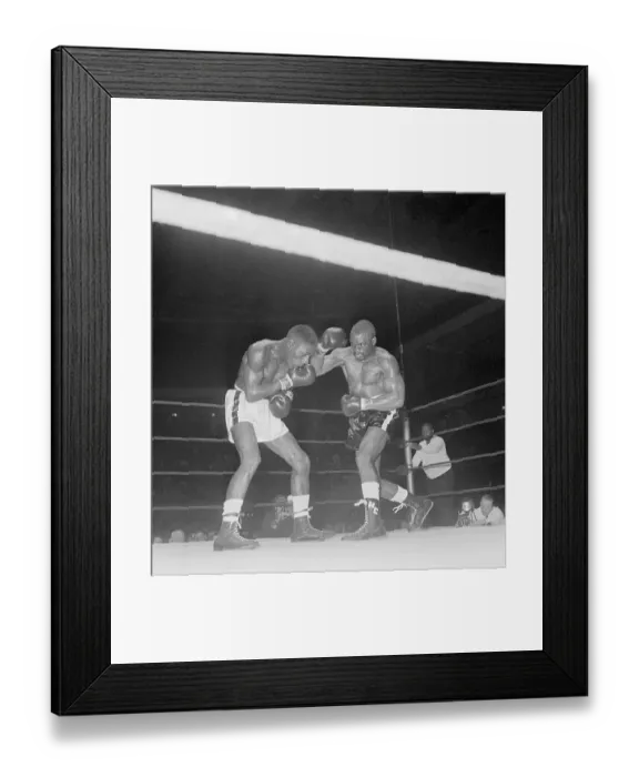 Framed Print : George Benton and Rubin Carter Boxing Framed Print : George Benton and Rubin Carter Boxing