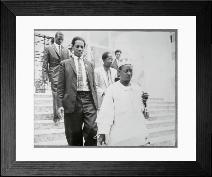 Framed Print : African Leader Oginga Odinga Leaving Meeting Framed Print : African Leader Oginga Odinga Leaving Meeting