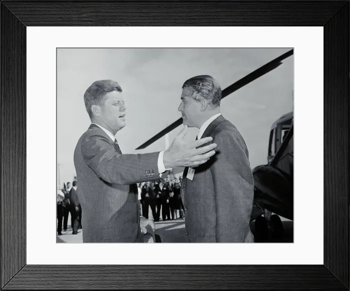 Framed Print : John F. Kennedy Greeting Dr. Wernher Von Braun Framed Print : John F. Kennedy Greeting Dr. Wernher Von Braun