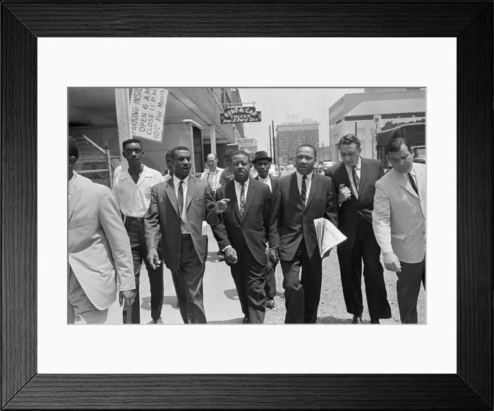 Framed Print : Rev. Suttlesworth Rev. Abernathy Dr King
