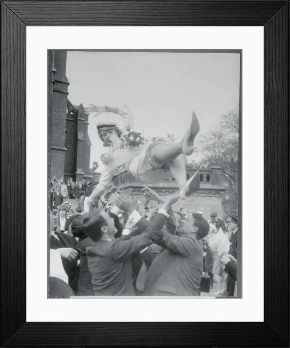 Framed Print : Classmates Celebrating with Princess