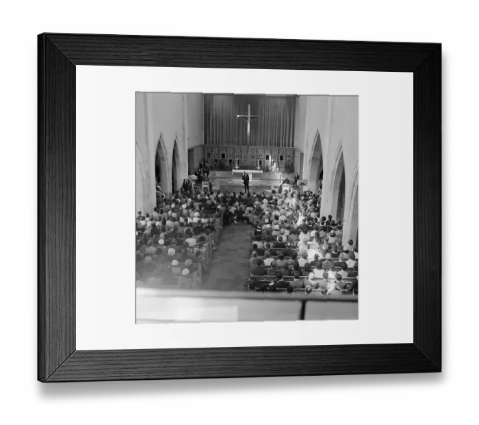 Framed Print : Martin Luther King, Jr. Speaking to Audience