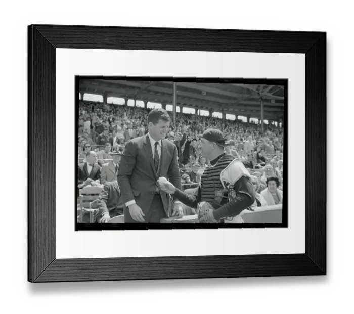 Framed Print : Edward Kennedy and Russ Nixon Framed Print : Edward Kennedy and Russ Nixon