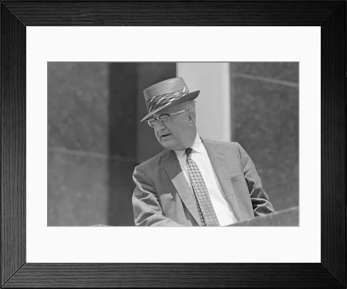 Framed Print : Eugene Bull Connor at Press Conference Framed Print : Eugene Bull Connor at Press Conference