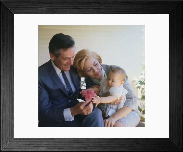 Framed Print : Patti Page and Family Huddled Together Framed Print : Patti Page and Family Huddled Together