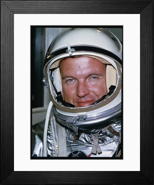 Framed Print : L. Gordon Cooper Wearing Space Flight Gear Framed Print : L. Gordon Cooper Wearing Space Flight Gear