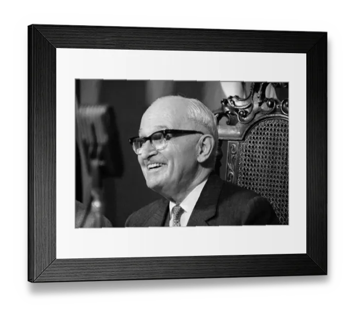 Framed Print : Profile of Harry S. Truman Framed Print : Profile of Harry S. Truman