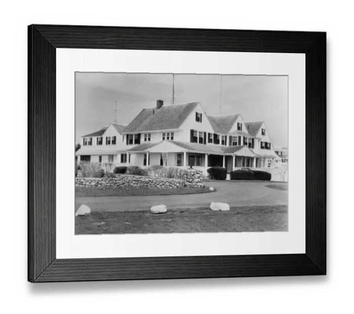 Framed Print : Exterior View of Home of Joseph Patrick Kennedy Sr Framed Print : Exterior View of Home of Joseph Patrick Kennedy Sr