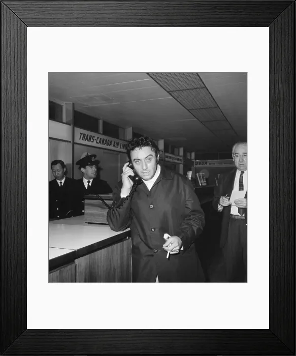 Framed Print : Comedian Lenny Bruce in Airport Framed Print : Comedian Lenny Bruce in Airport