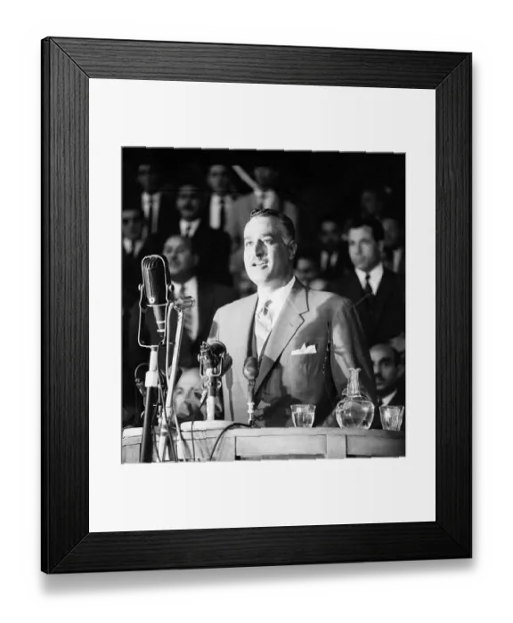 Framed Print : United Arab President Abdel Nasser Framed Print : United Arab President Abdel Nasser