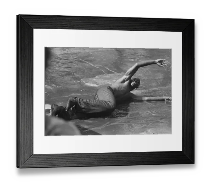 Framed Print : Protester Sprayed with Fire Hose Framed Print : Protester Sprayed with Fire Hose