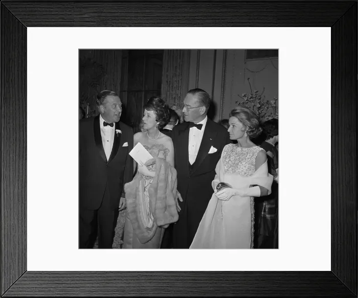 Framed Print : Henry Ford II and Jock Whitney with Their Wives Framed Print : Henry Ford II and Jock Whitney with Their Wives