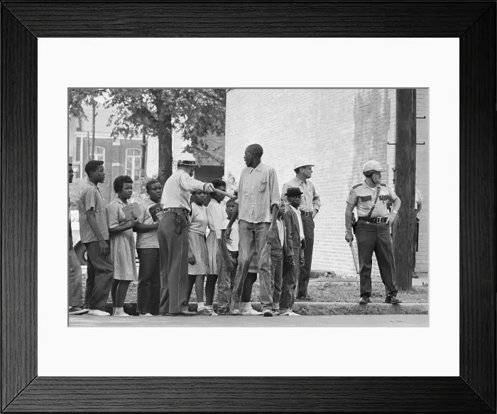 Framed Print : Children Arrested After Civil Rights Demonstration Framed Print : Children Arrested After Civil Rights Demonstration