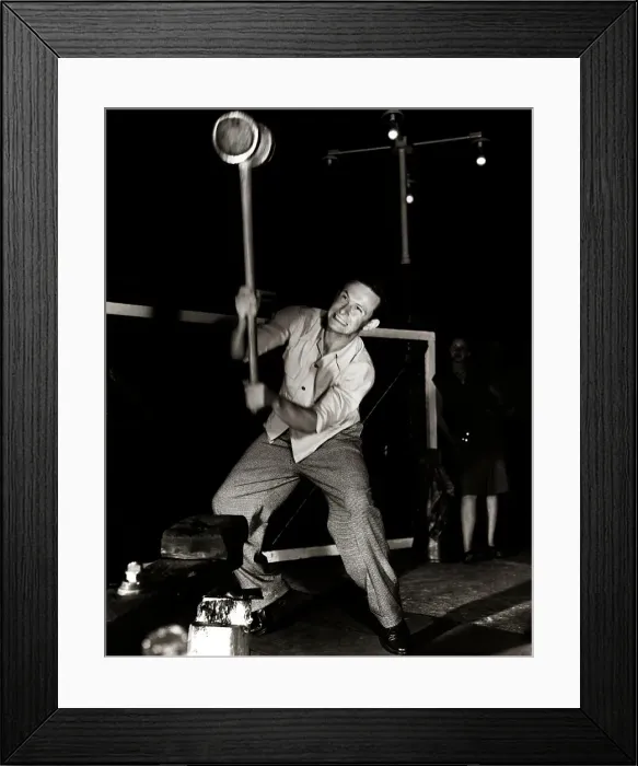 Framed Print : Man Testing His Strength Framed Print : Man Testing His Strength