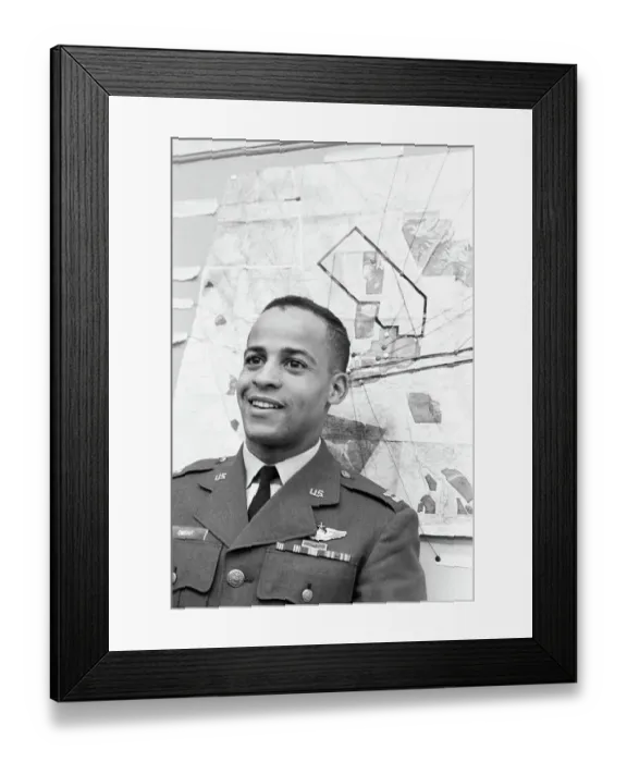 Framed Print : Air Force Captain Edward Dwight Jr Framed Print : Air Force Captain Edward Dwight Jr