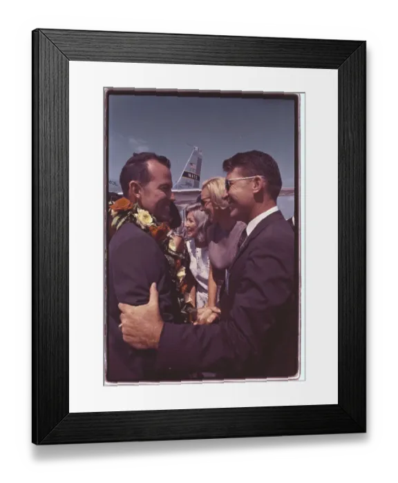 Framed Print : L. Gordon Cooper and Walter Schirra