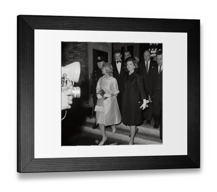 Framed Print : Jacqueline Kennedy Leaving Metropolitan Opera Framed Print : Jacqueline Kennedy Leaving Metropolitan Opera