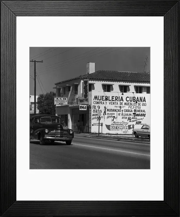 Framed Print : Side of Building Advertising in Spanish Framed Print : Side of Building Advertising in Spanish