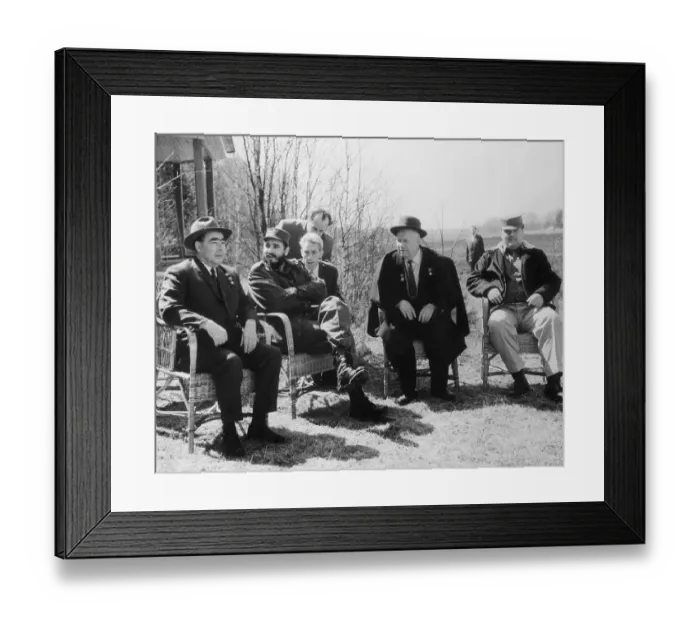 Framed Print : Castro with Khrushchev and Brezhnev Framed Print : Castro with Khrushchev and Brezhnev