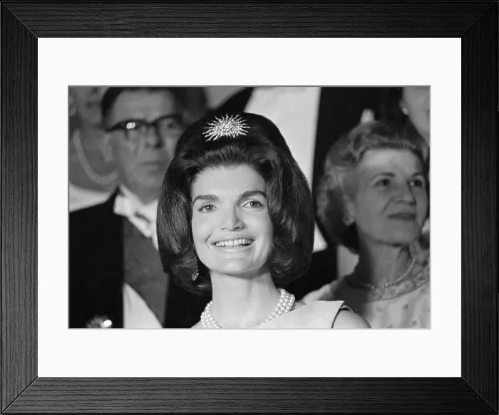 Framed Print : First Lady Jackie Kennedy at State Dinner Framed Print : First Lady Jackie Kennedy at State Dinner
