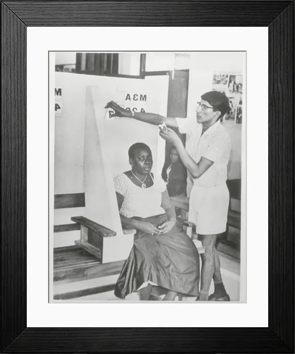 Framed Print : Zanzibar Citizen Being Photographed for Voting Registration Framed Print : Zanzibar Citizen Being Photographed for Voting Registration